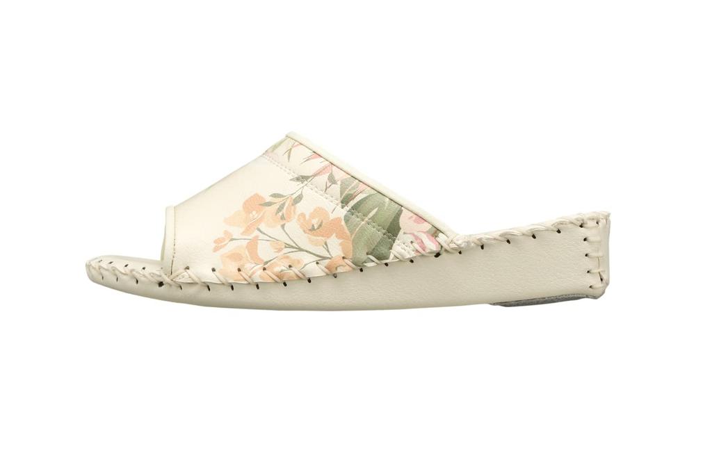 Pansy Indoor Slippers Women's Hand-Knitted Antibacterial Size M Ivory