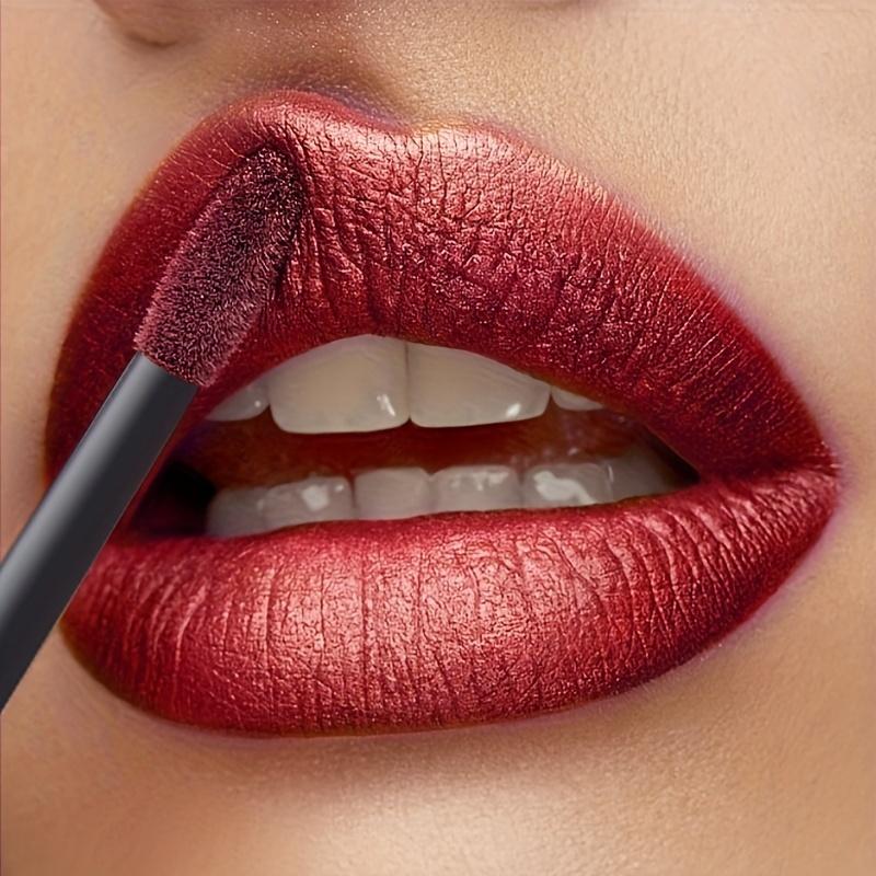 Brillo labial hidratante de lujo con brillo de bayas y brillo de diamante, lápiz labial hidratante de larga duración y altamente pigmentado para todo tipo de piel