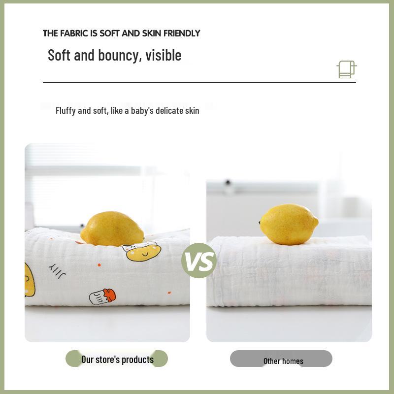 Soft Cotton Baby Gauze Bath Towel & Blanket for Newborns - Mother-Baby Grade