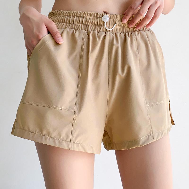 Women's High-Waist Quick-Dry Two-in-One Running & Yoga Shorts
