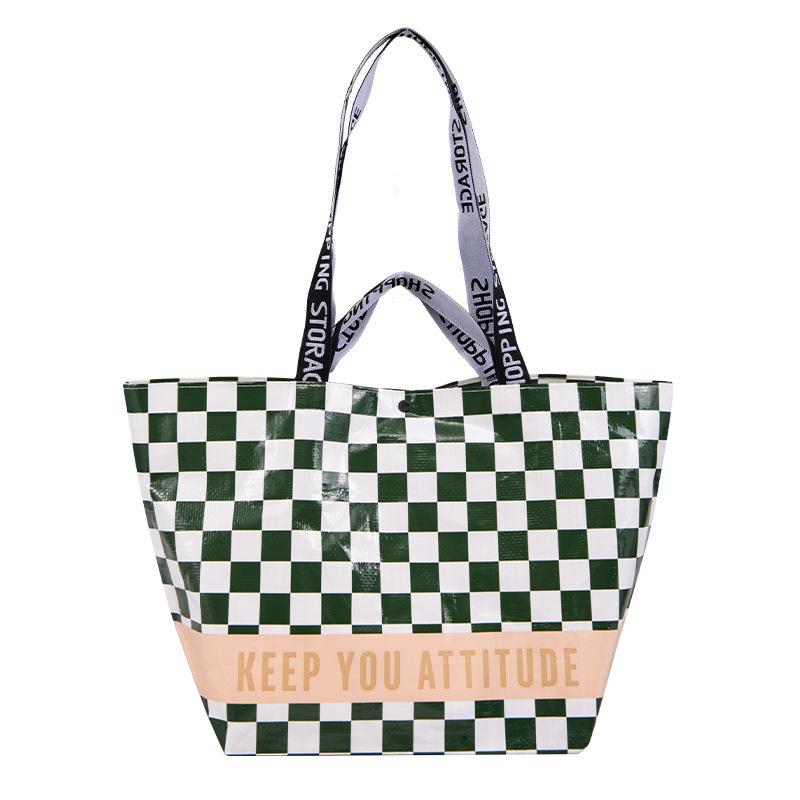 Nordic Eco-friendly Waterproof Tote: Large Capacity Grocery & Outdoor Shopping Bag