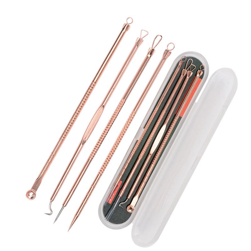 

4 шт./набор инструментов для удаления черных точек и прыщей, инструменты для ухода за кожей лица, уменьшающие поры