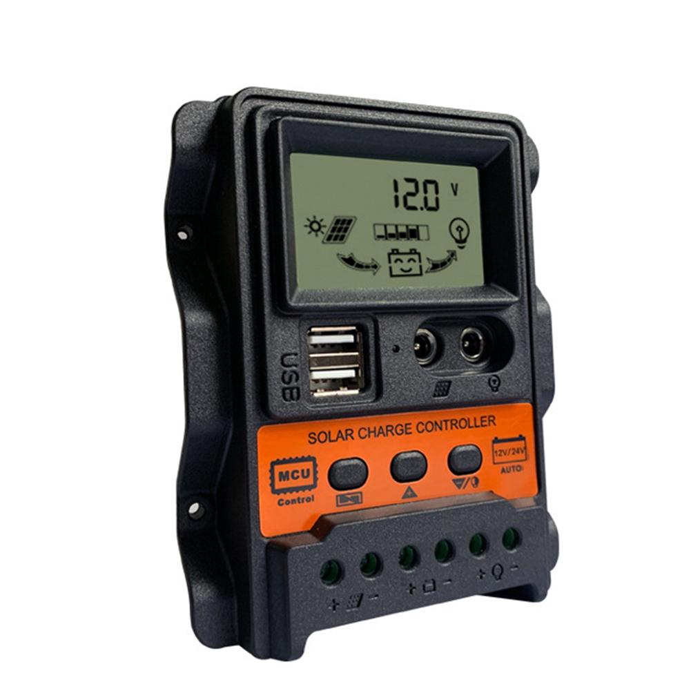 10A 20A 30A 12V 24V Solarladeregler Solarregler Panel Batterie Regler LCD Display Strom PWM Regler