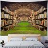 Room Decoration Tapestry Wall Hanging Magic Bookshelf Library Hippie Aesthetic Art Background Poster Used For Home Dormitory