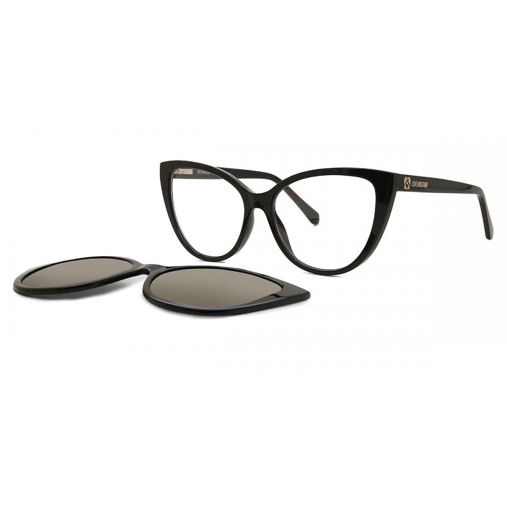 

Moschino Love Mol066 Cs With Clip On 807 70 Women Eyeglasses Black/54-15-140