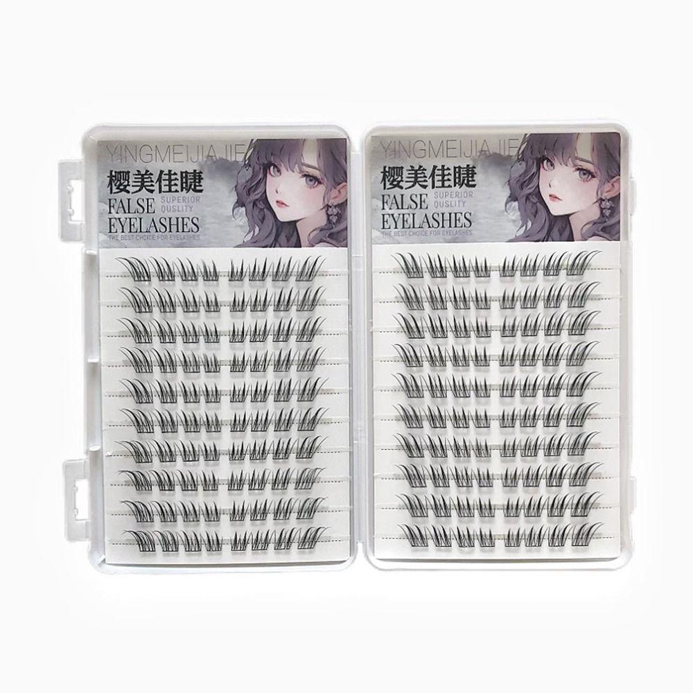 9-13mm Lengths Glue-free Eyelashes 6/10/20 Rows Korean Style Lashes  DIY Eye Makeup