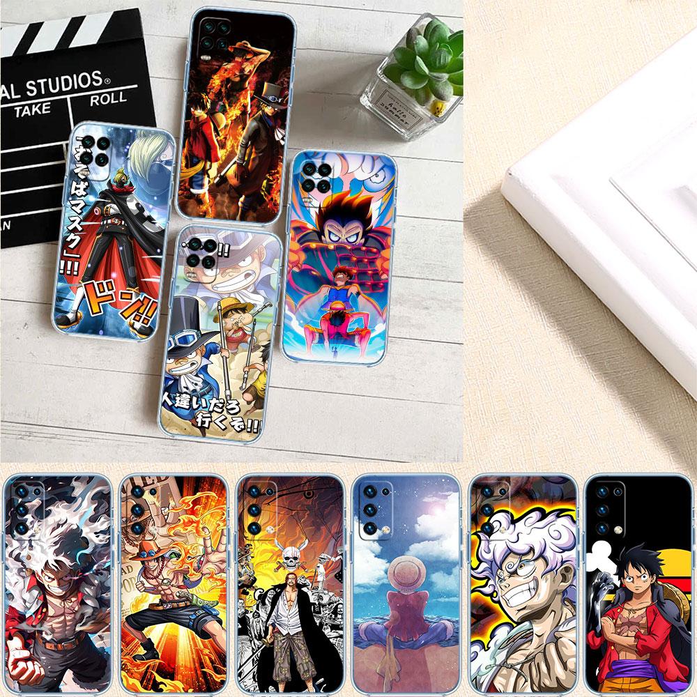 One Piece Luffy Soft Shell Transparent Phone Case for Motorola Moto Edge 20 30 40 50 S30 Fusion Ultra Pro Neo Lite + G200 G23