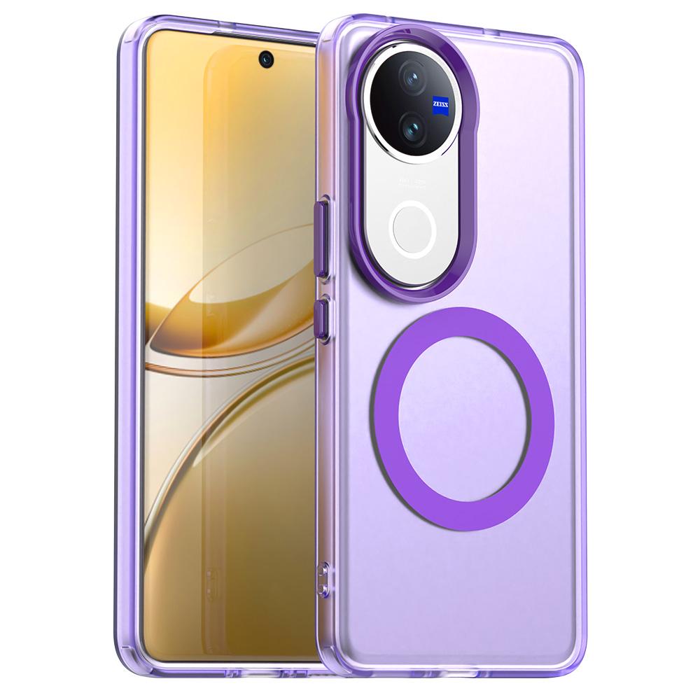 

For vivo V50 5G Case Compatible with MagSafe Anti Drop Hybrid Phone Back Cover Purple