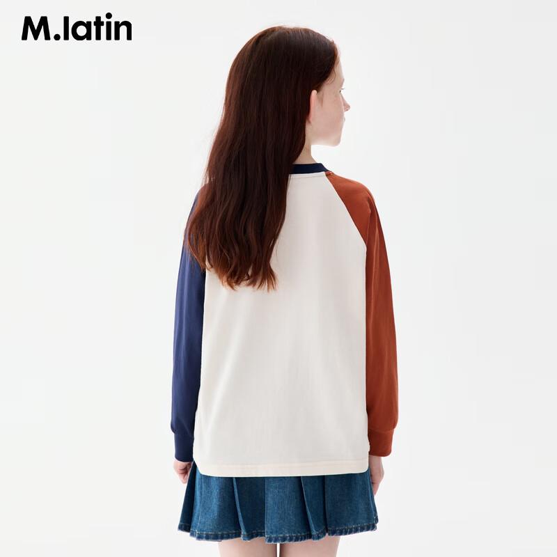 

M.Latin Kids Color-Block Raglan Long-Sleeve T-Shirt 110cm
