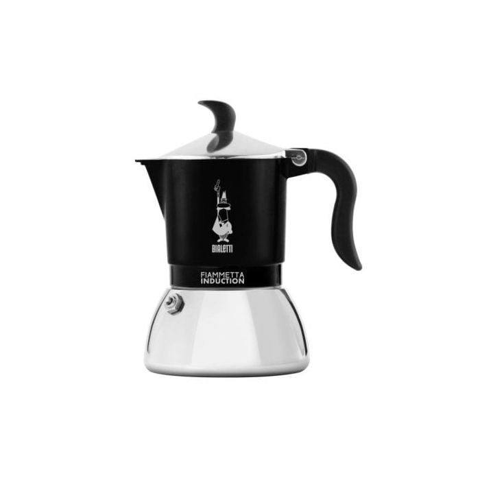 Italiensk kaffekanne Bialetti Fiammetta Induksjon 2 kopper 0,1 L rustfritt stål svart