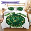 Unionbears Muster Bettwäsche Steppdecke Set Bettbezug Kissenbezug Heimdekoration Geburtstagsgeschenk (1 Bettbezug + 2 Kissenbezüge, ohne Füllung)