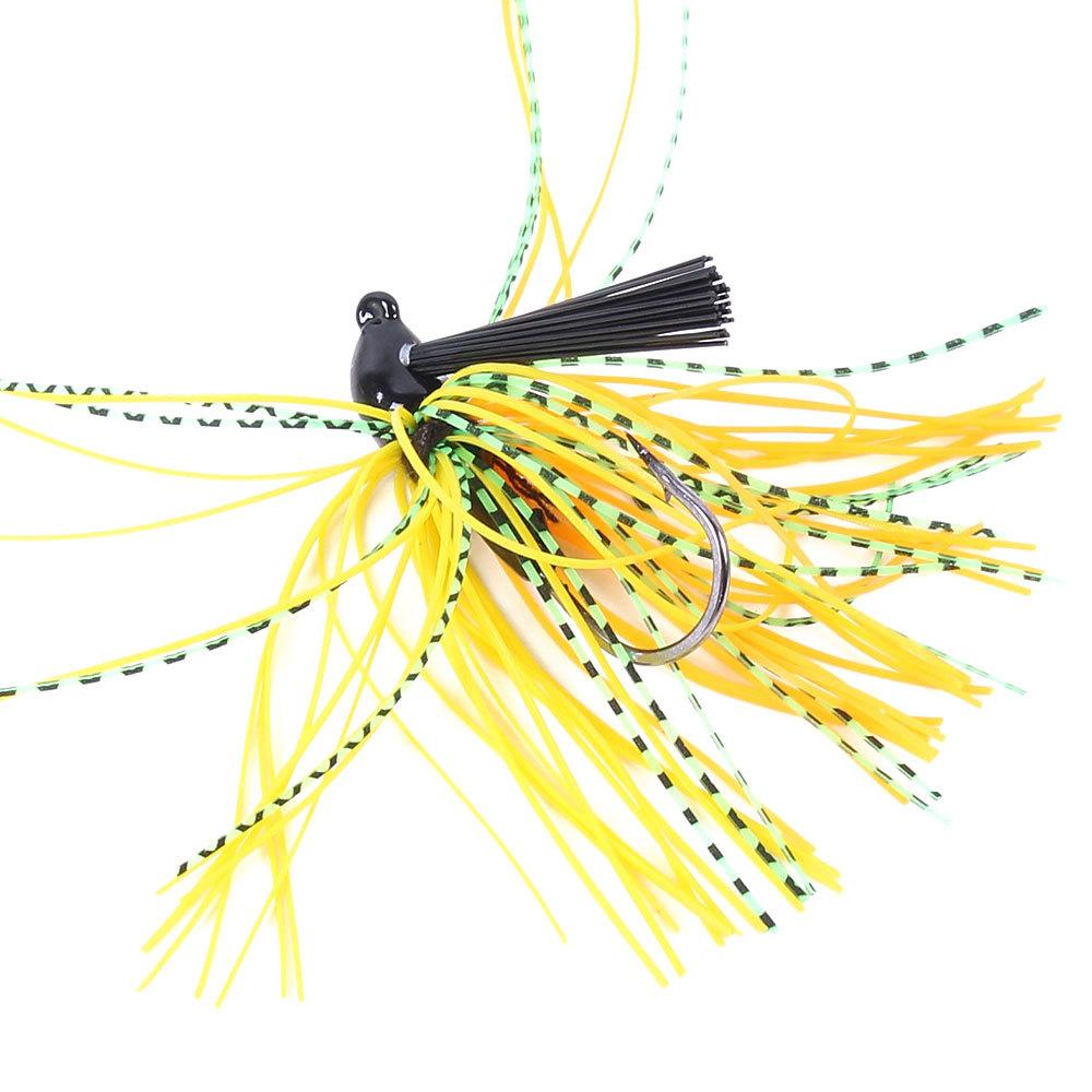 1PC Fishing Lure 10g Head Metal Bait With Rubber Skirt Artificial Wobbler Buzzbait Jigging Lure Spinner Bait Fishing Stuff