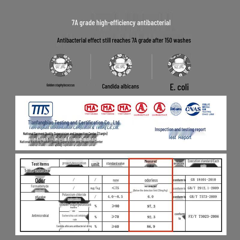 Langsha Men's 7A Antibacterial Cotton Boxer Briefs 4-Pack