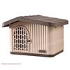 Outdoor Cat and Dog House: All-Weather Semi-Enclosed Shelter, Rainproof and Sunproof Plastic Villa for Stray Cats