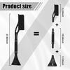 Car Snow Brush and Ice Scraper, Multi-Functional Detachable Snow Brush with Foam Grip, Ice Snow Removal Cleaning Tool for Car Windshield Window,