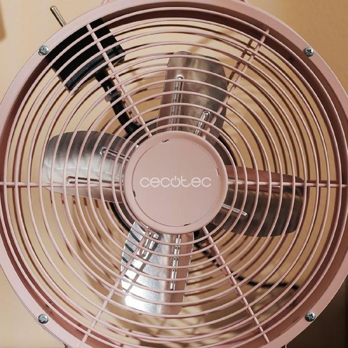 Cecotec Ventilateur de table EnergySilence 400 RetroDesk Pink
