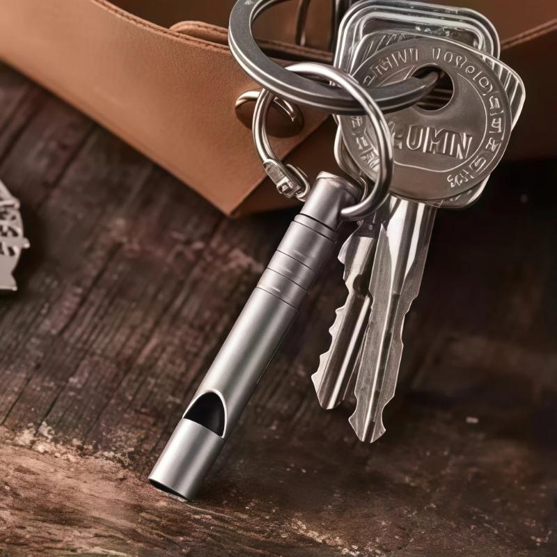 Emergency Survival Whistle with Lanyard, Ultralight Safety Whistle for Camping Hiking, Loud High-Pitched Outdoor Signaling Tool