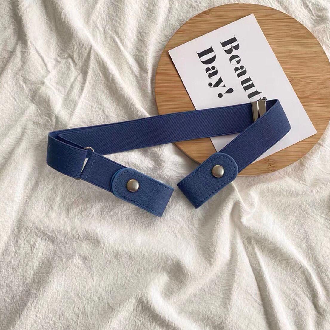 

Женский бесшовный эластичный ремень для джинсов - невидимый, без пряжки, летний модный аксессуар