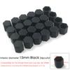24pcs/package 17/19/21mm Silicone Hexagonal Socket Car Wheel Hub Screw Cover Nut Caps Bolt Rims Exterior Decoration Protection