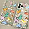 Cute Dinosaur Phone Case For Samsung A55 A54 5g A34 A15 A53 A32 A24 A14 A52 A12 A05S A73 S24 S23 S22 Ultra Plus S21 S20 FE Cover