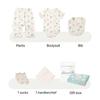 Withorganic Year of the Horse Newborn 6-Piece Premium Gift Set - Cloud Heart Horse