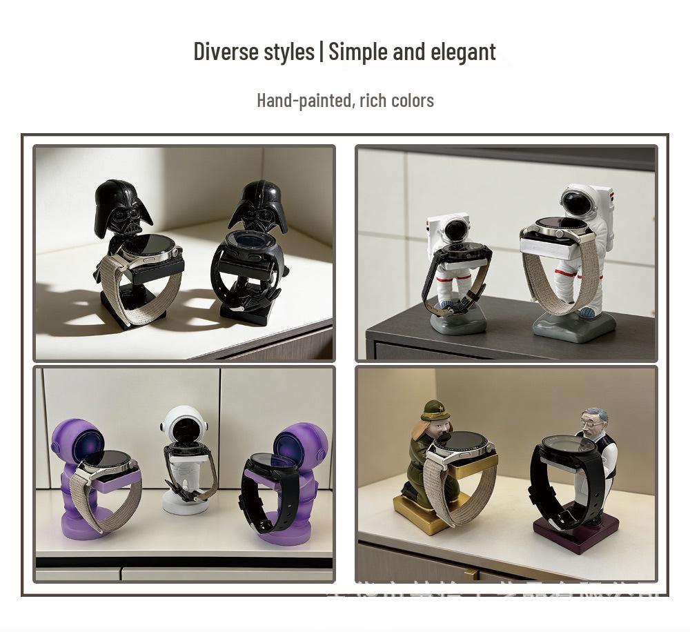 Astronaut Resin Display Stand - iWatch Holder and Tray Ornament