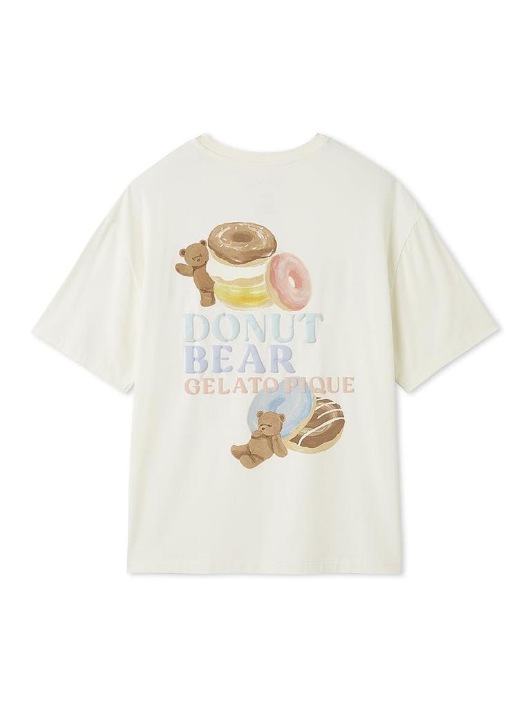 Gelato Pique Donut Bear PWCT252275 CRM F One-Point T-Shirt Women's