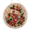 Christmas Hanging Decoration Set, 2D Flat Design, Inch Wall Decor