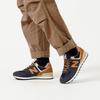 New Balance NB 574 V2 Retro Leather Low-Top Casual Running Shoes Unisex Sneaker Blue Brown ML574OT2