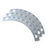 Semicircular Stainless Steel Dial Positioning Hole Protractor Ruler Angle 180 Dial 60MM 80MM 120M 240MM Measurement Tools