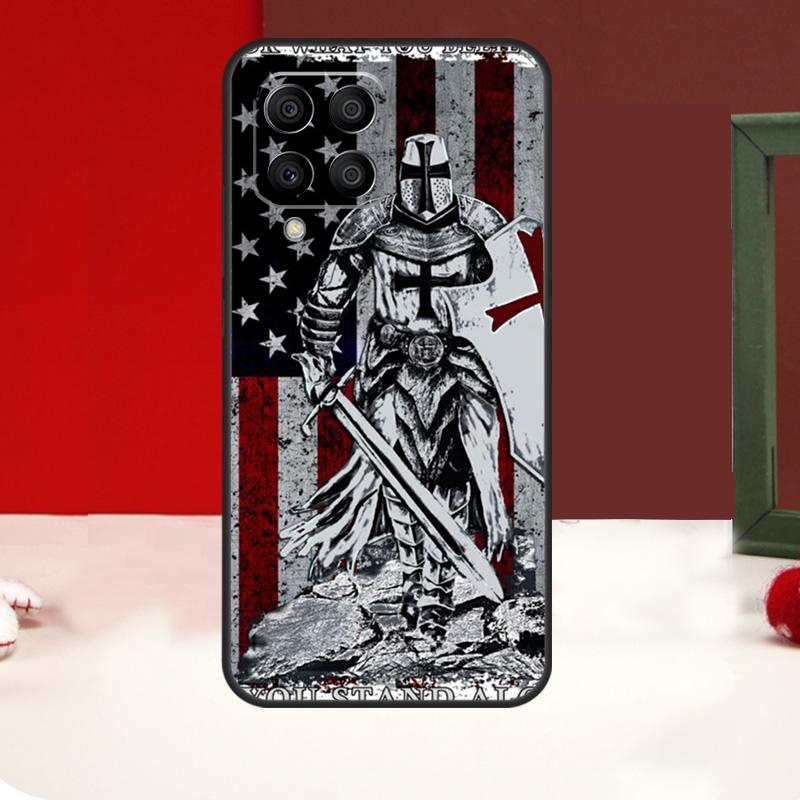Christian Templar Knights Case For Samsung Galaxy M52 M32 M22 M12 M14 M54 M13 M23 M33 M53 M11 M21 M31 M51 M30s Coque