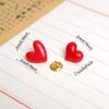 2pcs Red Love Brooch, Light and Cute Accessory, Can Be Used As Backpack and Clothing Accessory, Suitable for Daily Wear, Party