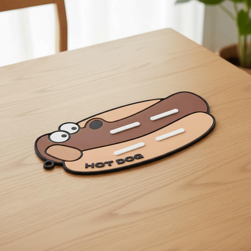 2PCS/SET Anti-Slip Spoon Storage Mat Silicone Heat-Resistant Pad  Countertop Placement