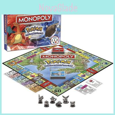 Emocionante Jogo de Tabuleiro Monopoly Pokémon Para Diversão em Família Com Pikachu e Amigos