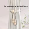 2pcs modern minimalist curtain straps, hanging balls, handmade cotton rope storage straps, living room and bedroom decoration