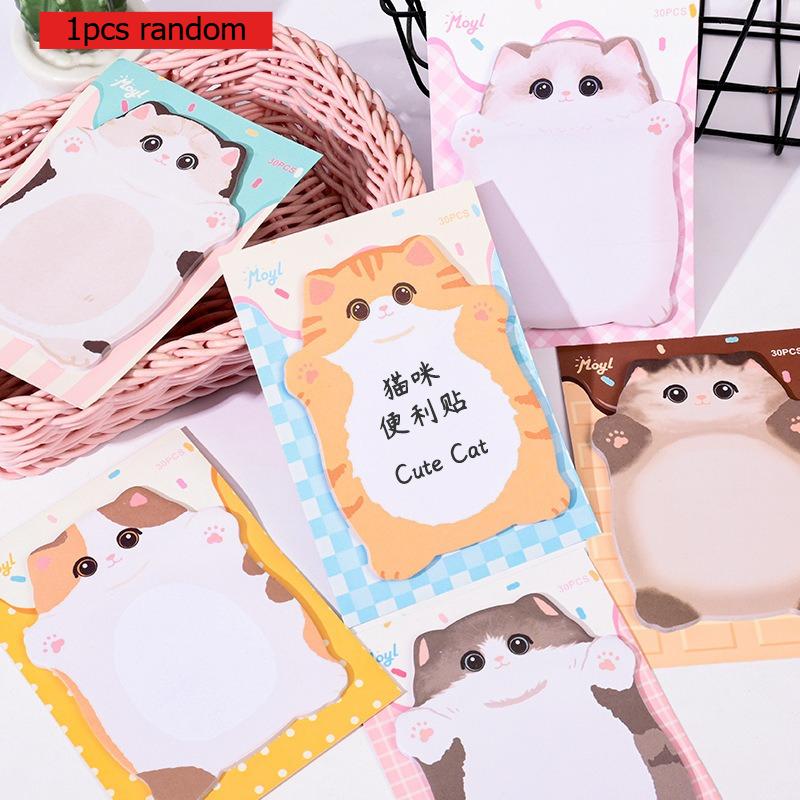 Office School Supplies Cute Animal Sticky Notes Girly Heart Mark Small N Times Hug Cat Memo Pad Kawaii Stationery Lovely Gift