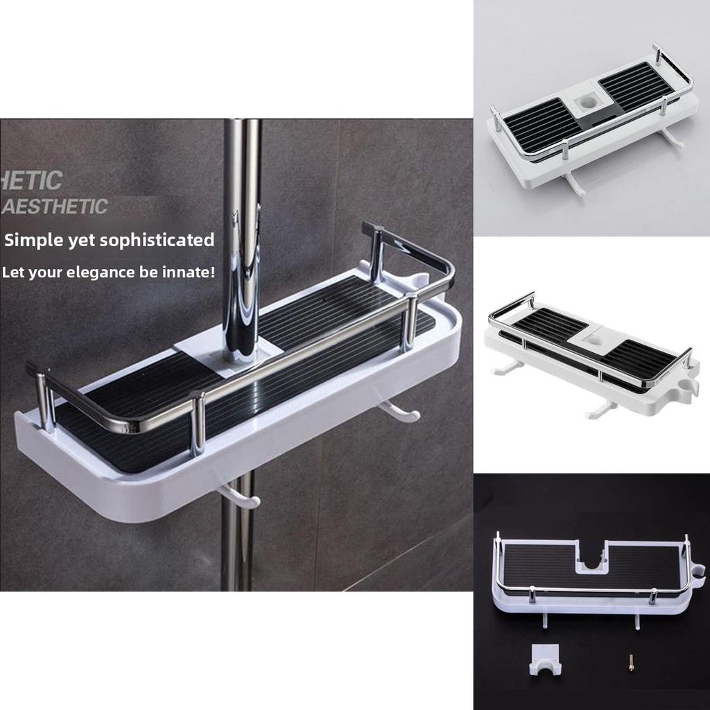 Included Bathroom Shower Shelf With For Easy Storage In Home Bathrooms