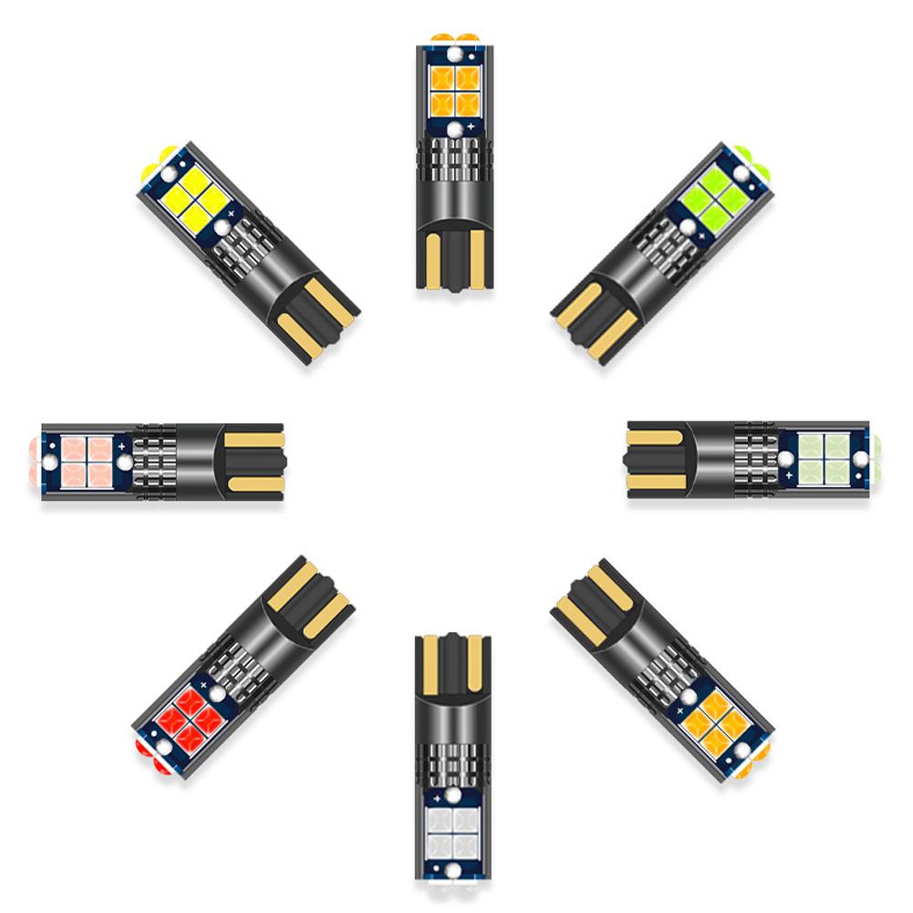 T10 10SMD Car LED Interior Side Light Marker Parking Bulb Canbus No Error DC 12V 3030 Auto Driving License Plate Bulbs Super Bright