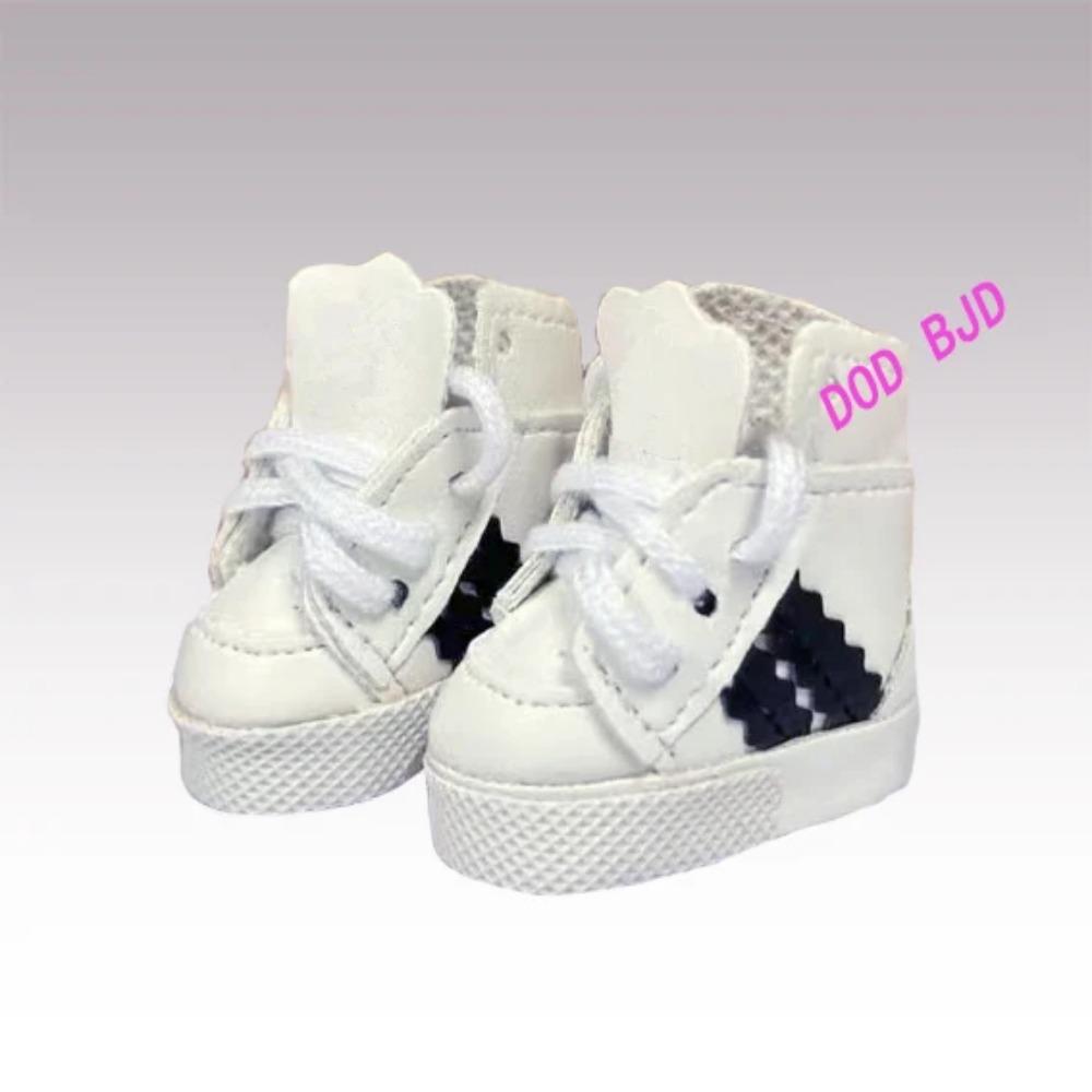 Labubu  Shoes (4*1.8cm) Doll Sneakers ,for 17cm Macaron Plush and 15cm EXO Cotton Doll and 1/6 BJD Doll Clothes Shoe Accessoires