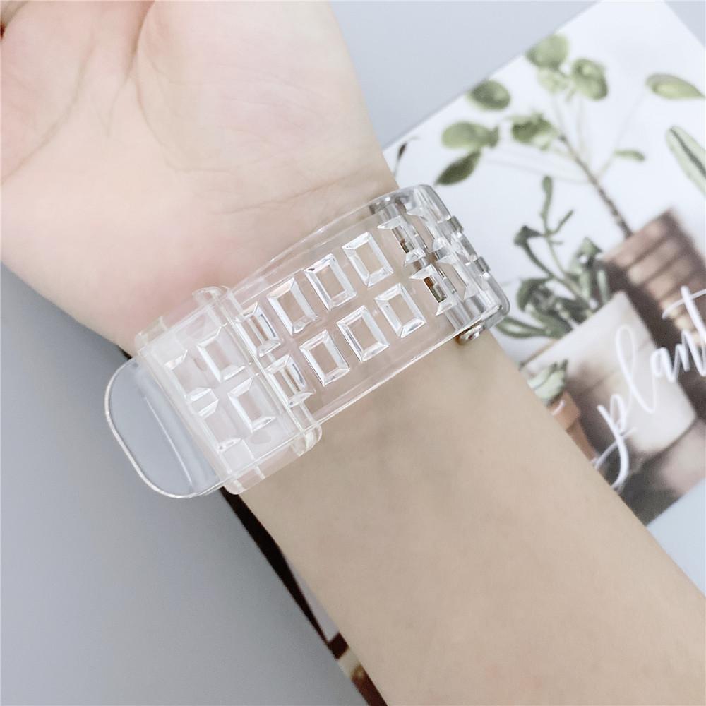Case Smart Bracelet Non-slip Glacier Clear Strap Replacement Band Watch Strap Transparent Wristband