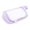 Pen Bag Large Capacity Students Handheld Portable 3 Compartments Travel Storage Organizer Purple