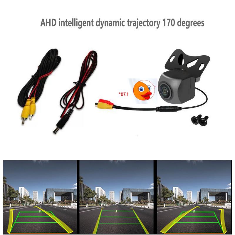 Car Camera AHD Intelligent Reversing Dynamic Trajectory Camera Starlight Night Vision Fisheye Car Rear View Image Camera