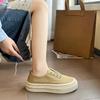 Scarpe da Ginnastica in Tela Retro con Suola Spessa Casual Traspiranti da Donna per Primavera e Autunno