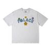 ZL-060835 trendy brand PALACE peace flower printing short-sleeved T-shirt men's loose crew neck summer new couple