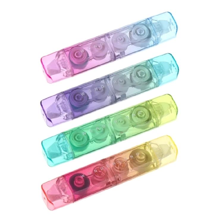 4 Pcs White Out Tape Gradient Correction Tape and Adhesive Tape Correction Rollers Double Head Correction Tape