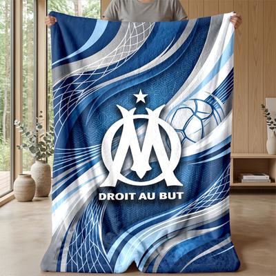 Olympique Lyonnais FC Soft Flannel Fleece Blanket Lightweight Cozy Warm Throw Blanket For Sofa Bed Home Decor
