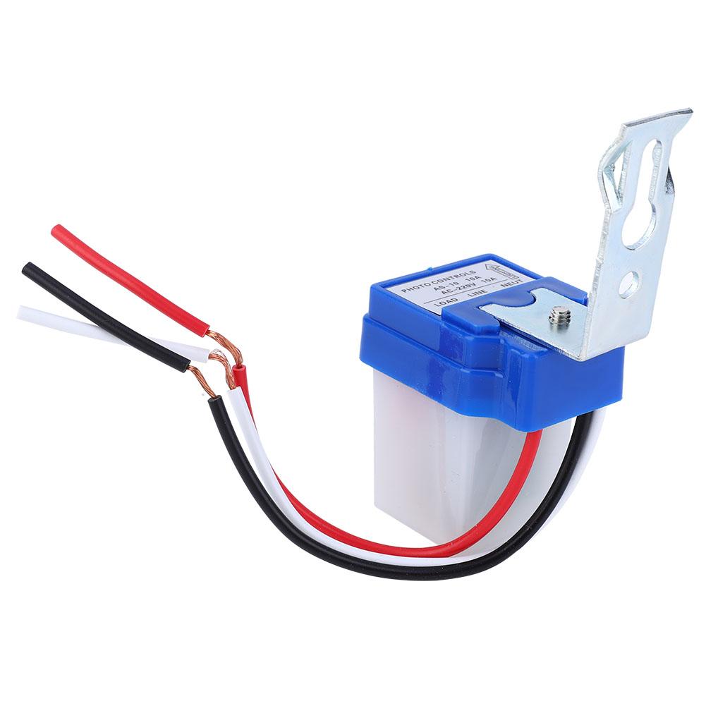 2 Pcs Automatic Light Switch Outdoor Street Photo Controlled Sensing Switch PhotoswitchAS 10A 220V AC220V