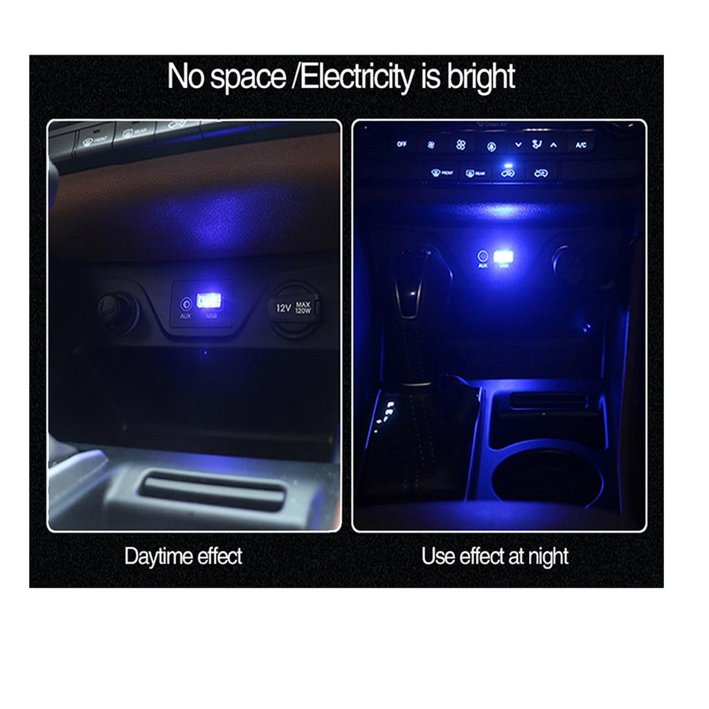 10x mini flexibilní USB LED světelný pásek do interiéru auta neonová atmosférická trubice neonová lampa