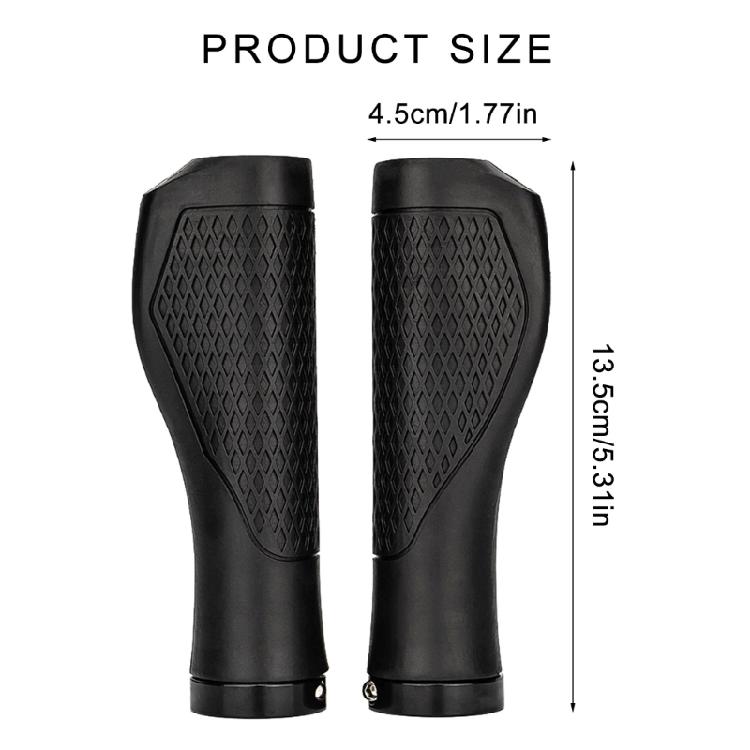 Nonslip Cycling Handle Grips Mountain Bike Handlebar Grips Replacement Cycling Handle Grips with Aluminium Locks
