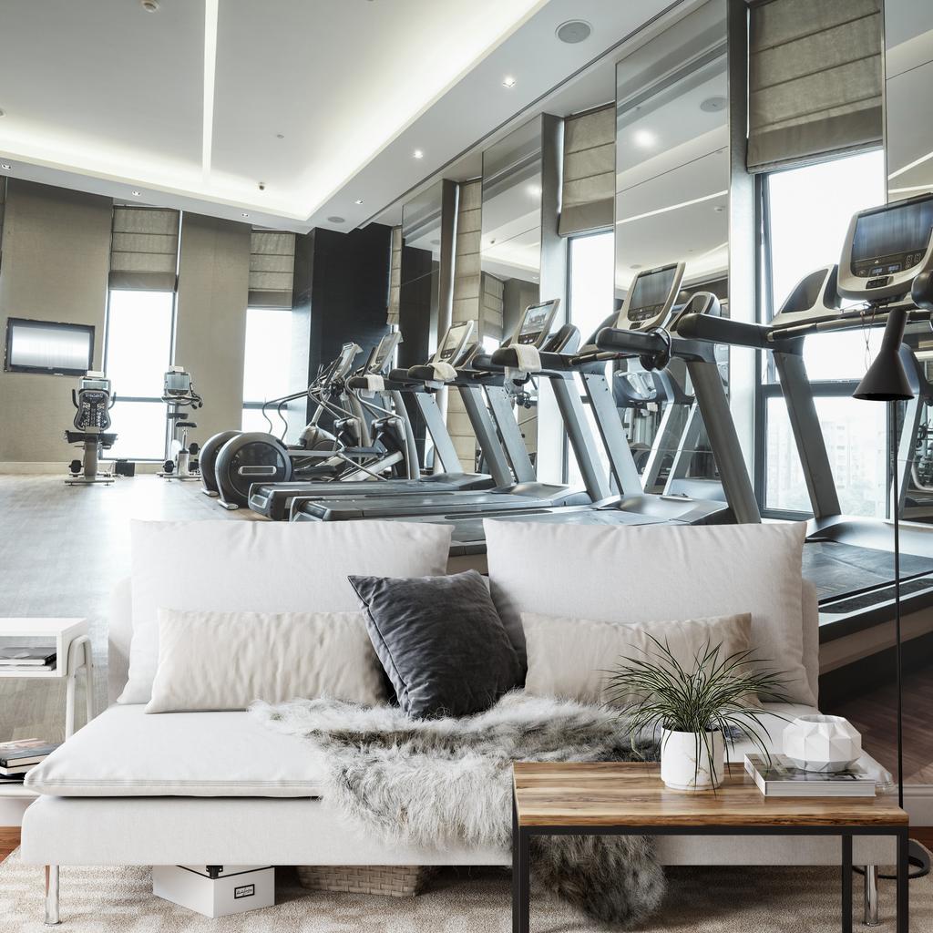 Photomural Modern Fitness Club Washable Fleece 416x290